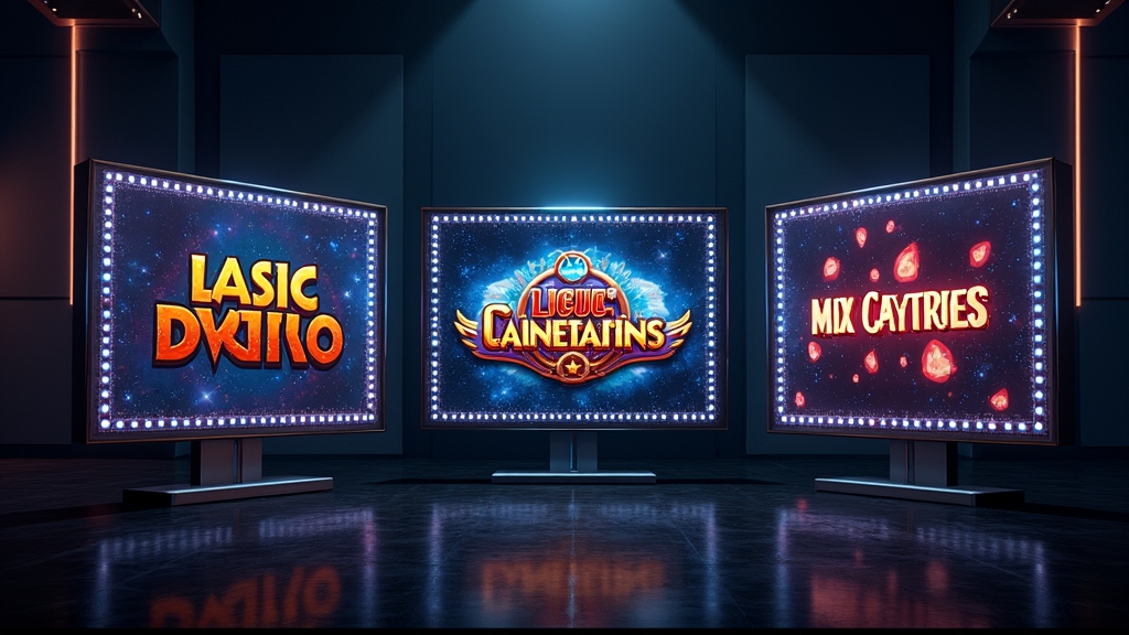 Overzicht van diverse Spinmaya games en spellen op een donkere casino-interface