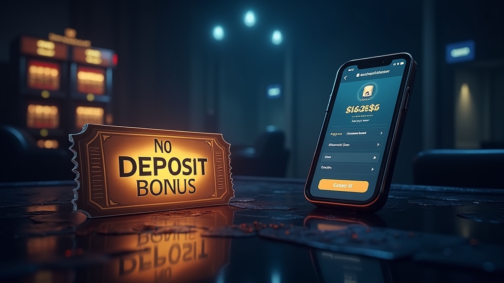 Geen stortingsbonus als ticket naast een slotmachine in een donker casino